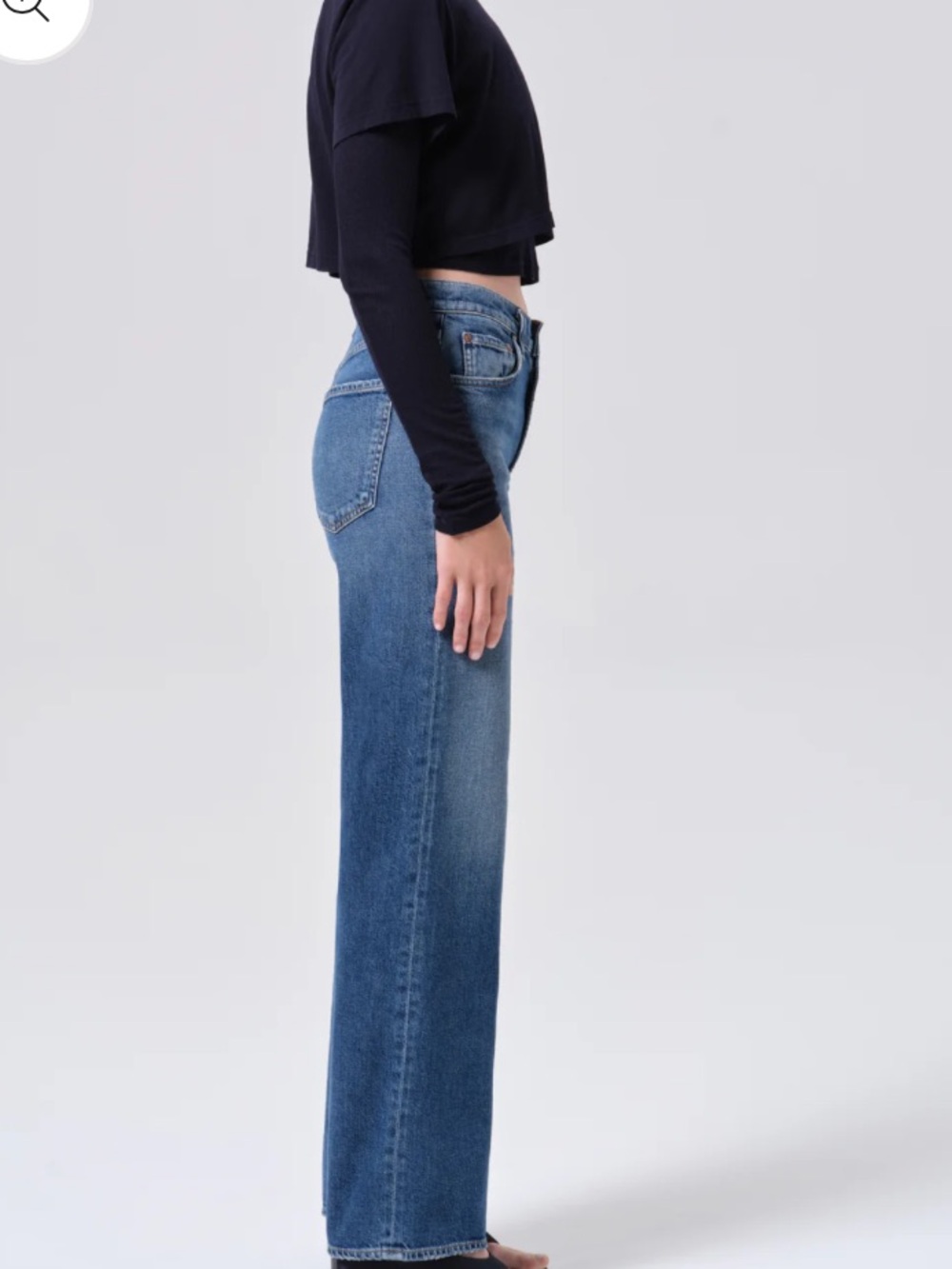 NEW NWT Agolde Harper jeans sz 29 mid rise relaxed straight FIx medium denim FP - Picture 6 of 14